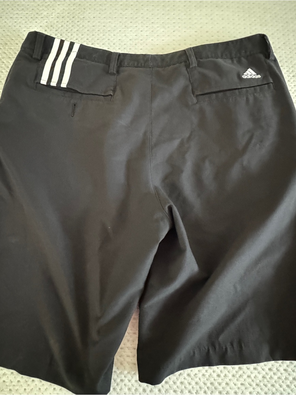 Mens Adidas Black Climacool Athletic Shorts with Subtle Branding size 34&pockets